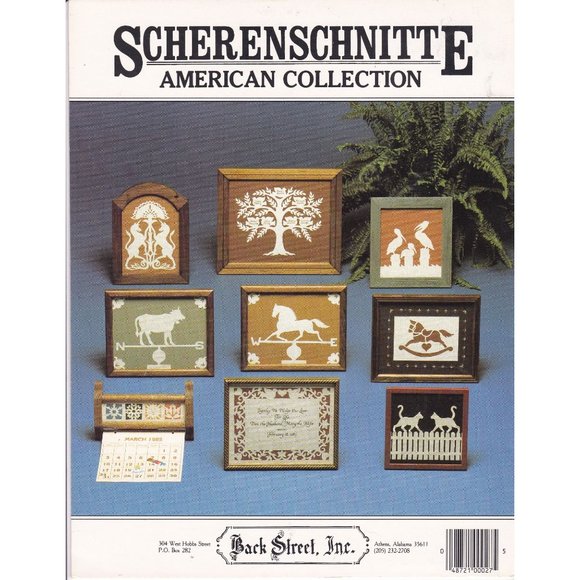 Vintage Cross Stitch Patterns, Scherenschnitte American Collection by Pam Neely - Picture 2 of 2
